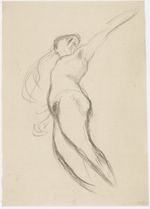 Fluttuante verso sinistra con capelli fluenti da Gustav Klimt